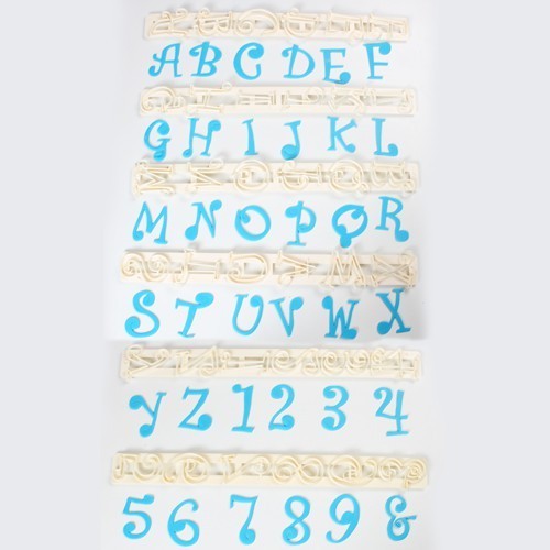 Buchstaben & Zahlen Ausstecher Lineale Funky Großbuchstaben