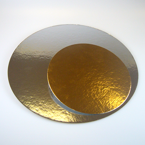 FunCakes Tortenplatte silber/gold rund 16cm 3er Pack