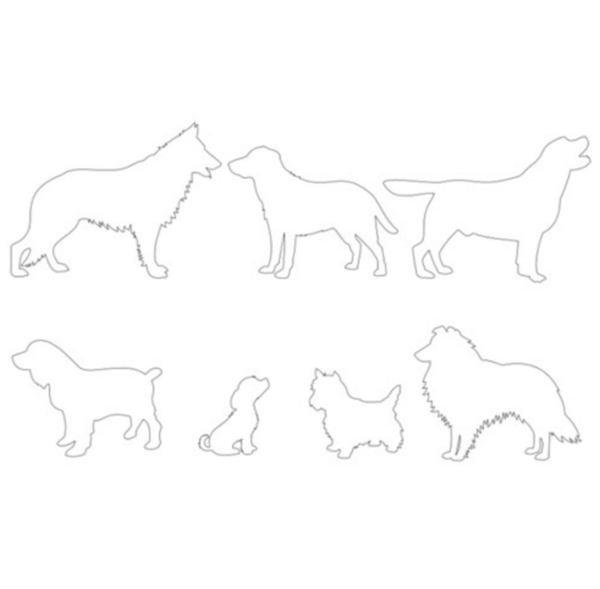 Patchwork Cutter Dog / Hund Silhouette Set