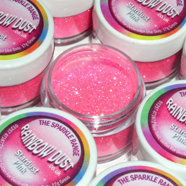 Rainbow Dust dekorativer Glitzer - Stardust pink -5g-