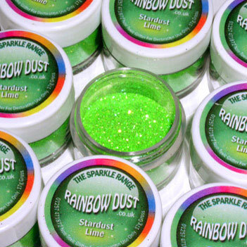 Rainbow Dust dekorativer Glitzer - Stardust limette -5g-