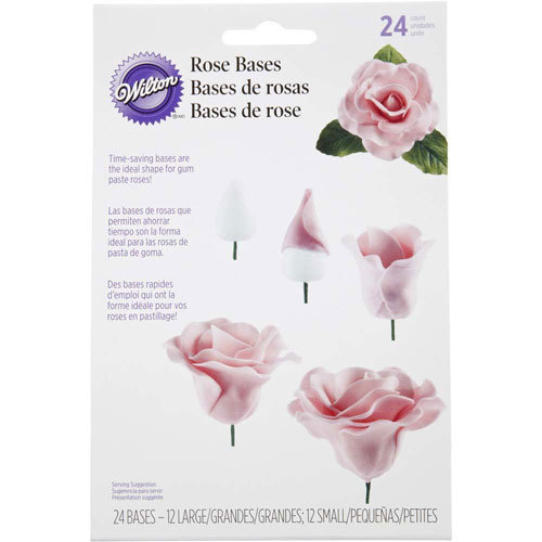 Wilton Rose Base Kegel für Zuckerblüten 24 Stück