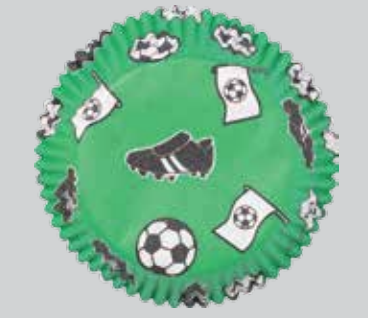 Muffin-/ Cupcake - Förmchen  Fußball 40 Stück